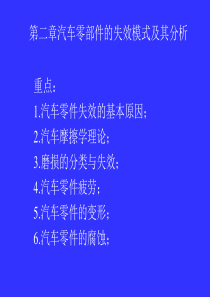 汽车零部件失效模式及其分析