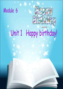 外研三年级起点三年级上册《Module 6Unit 1 Happy birthday!》PPT课件 