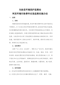 应急监测实施方案