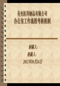 (初稿)办公室工作流程考核机制