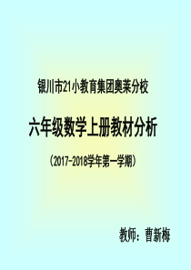 新人教版数学六年级上册教材分析课件