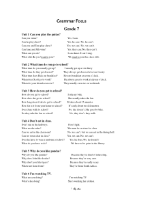 2013人教七年级英语下册各单元Grammar-Focus