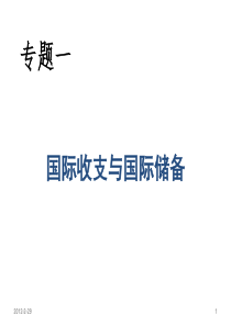 国际收支与国际储备
