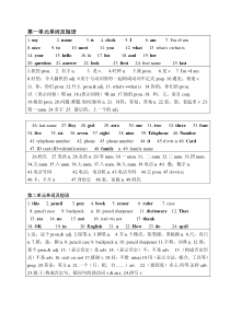 初一英语7年级上册单词表(总结)