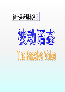 初中英语语法专项复习-被动语态复习ppt