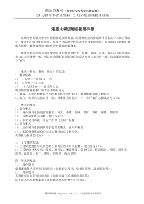 连锁火锅店物品配送手册