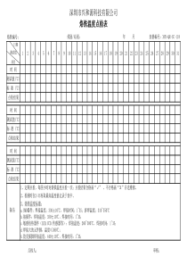 烙铁温度点检表