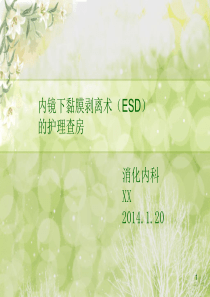 ESD术护理查房PPT幻灯片