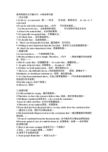 高考英语作文万能句子及模板