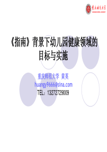 XXXX健康领域目标与实施