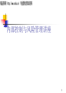 内部控制与风险管理讲座（PPT105页）