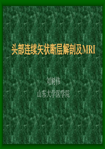 头部矢状断层解剖及MRI