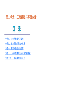 2012届高考数学二轮复习精品课件(江苏专用)专题8  三角函数及恒等变换