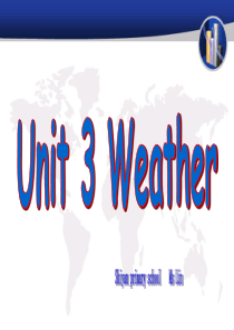 2014新版PEP英语四年级下册Unit3 Weather第一课时课件