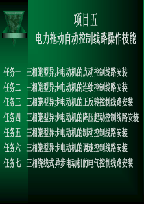 电力拖动自动控制线路操作技能