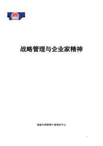 华为内部资料：战略管理与企业家精神 