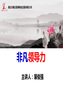 非凡领导力