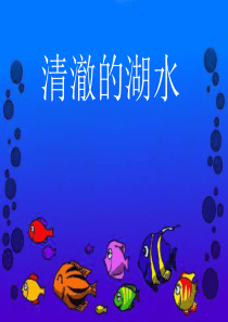 27清澈的湖水(公开课)