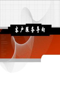 客户服务导向、服务意识