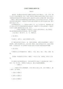 九年级下学期语文教学计划