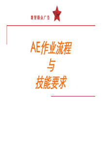 AE作业流程与技能要求-50p