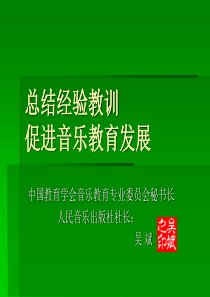 总结经验教训 促进音乐教育发展