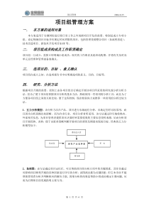 某大型公司内部项目组管理方案