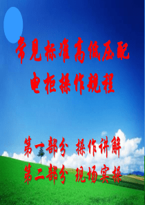 高压知识高低压柜操作规程