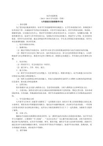 九年级综合实践课教案计划