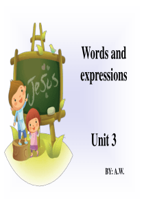 人教版英语必修三Unit3单词与词组