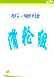 科教版六年级上册第一单元滑轮组6