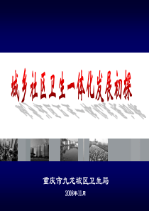 5城乡社区卫生一体化发展初探（重庆）-知识管理的IT实现