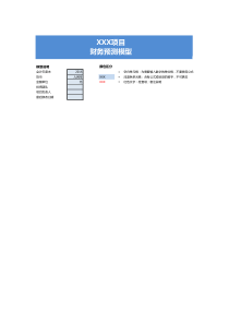 盈利预测模型(EXCEL版本-下载可使用-共14个sheets-相互之间勾稽关系已全部做好)