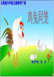 六年级数学鸡兔同笼课件