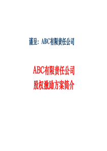 公司股权激励方案简介[1]