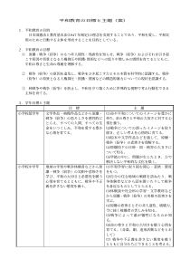 平和教育目标主题(案)