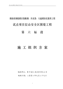 湖南省洞庭湖南区钱粮湖共双茶大通湖东垸蓄洪工程试点项目层山安全区围堤工程施工第七标段施组修改