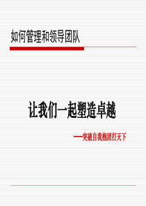 如何管理和领导团2