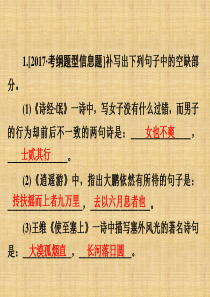 2018高考语文一轮复习专题九《默写常见的名句名篇》(专题检测9)