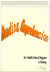 阅读理解专题之细节理解题  2015高三英语研讨会