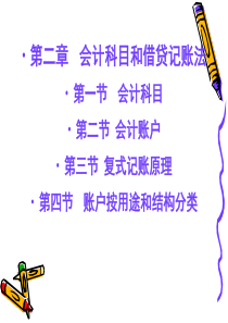 第二章会计科目和借贷记账法
