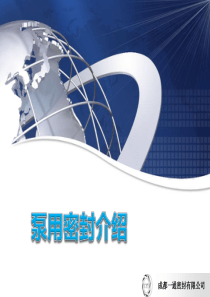 2泵用密封介绍