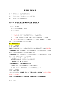 2018中级人力资源-精讲班-第十章劳动关系