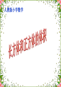 人教版小学数学五年级下册第三单元《长方体和正方体的体积》ppt课件