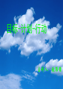 目标-计划-行动