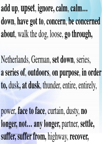 人教版必修一单词讲解unit-1