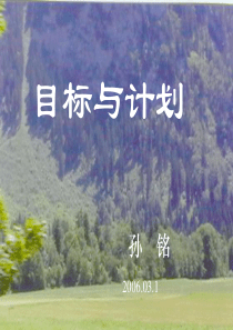 目标与计划(8)