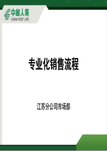 中邮人寿专业化销售流程
