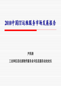 2010中国IT运维服务市场发展报告
