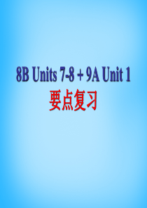 牛津译林版八年级英语下册-期末要点归纳复习课件